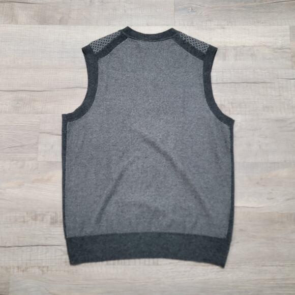 Banana Republic Mens Merino Wool Alpaca Blend Sweater Vest Size Large V Neck - Picture 2 of 6